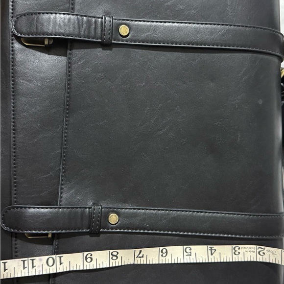 ECOSUSI Convertibl work bag / backpack / laptop bag. Black leather. - Picture 7 of 11